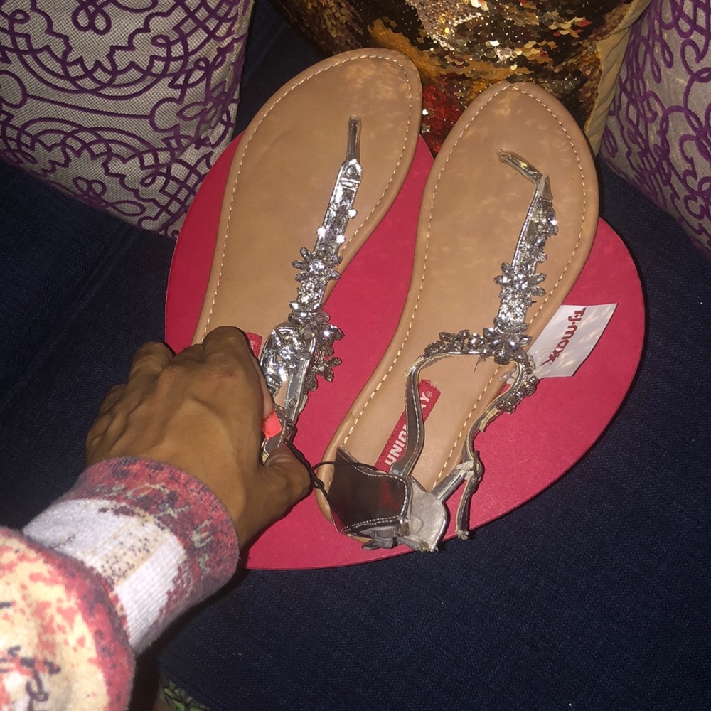 silver bling gems good   for summer NEVER WORN